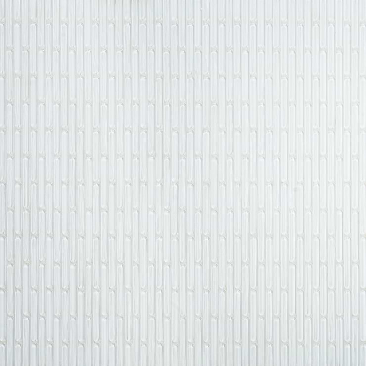 Baltoro Super White Polished Glass Mosaic Wall Tile