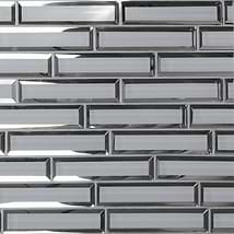 Felicity Polished 2x8 Mirror Glass Subway Tile for Wall