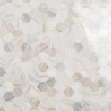 Sabbia Beige 4" Hexagon Polished Mosaic -Sample