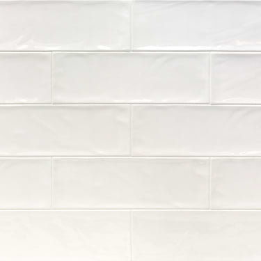 Santa Monica White 4x12 Polished Ceramic Subway Tile