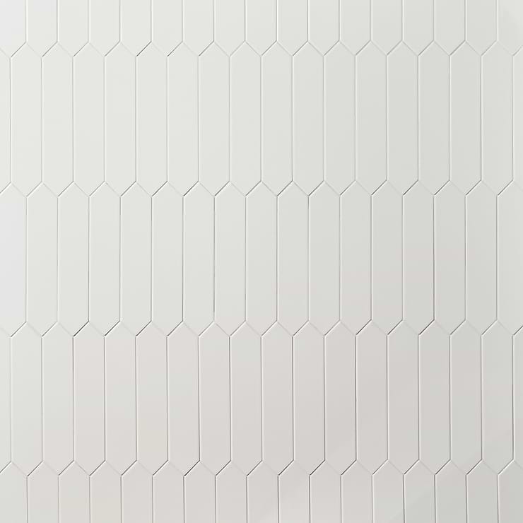 Kent White 2.6 x 13 Polished Ceramic Tile 