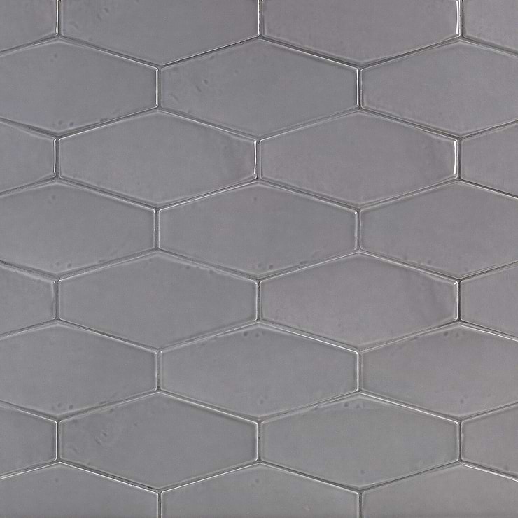 Manchester Hexagon Driftwood 4x8 Polished Ceramic Tile