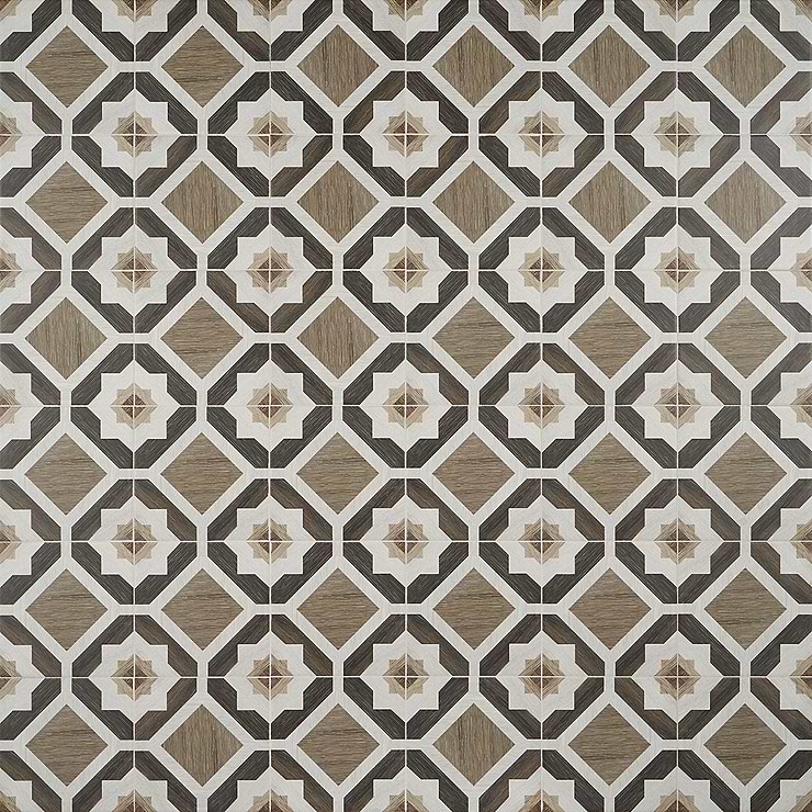 Delancey Starwood Oak Brown 8x8 Matte Porcelain Tile