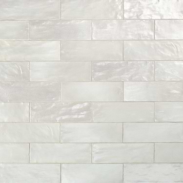 Montauk Fog 2x8 Gray Ceramic Subway Tile for Wall with Satin Finish  - Sample