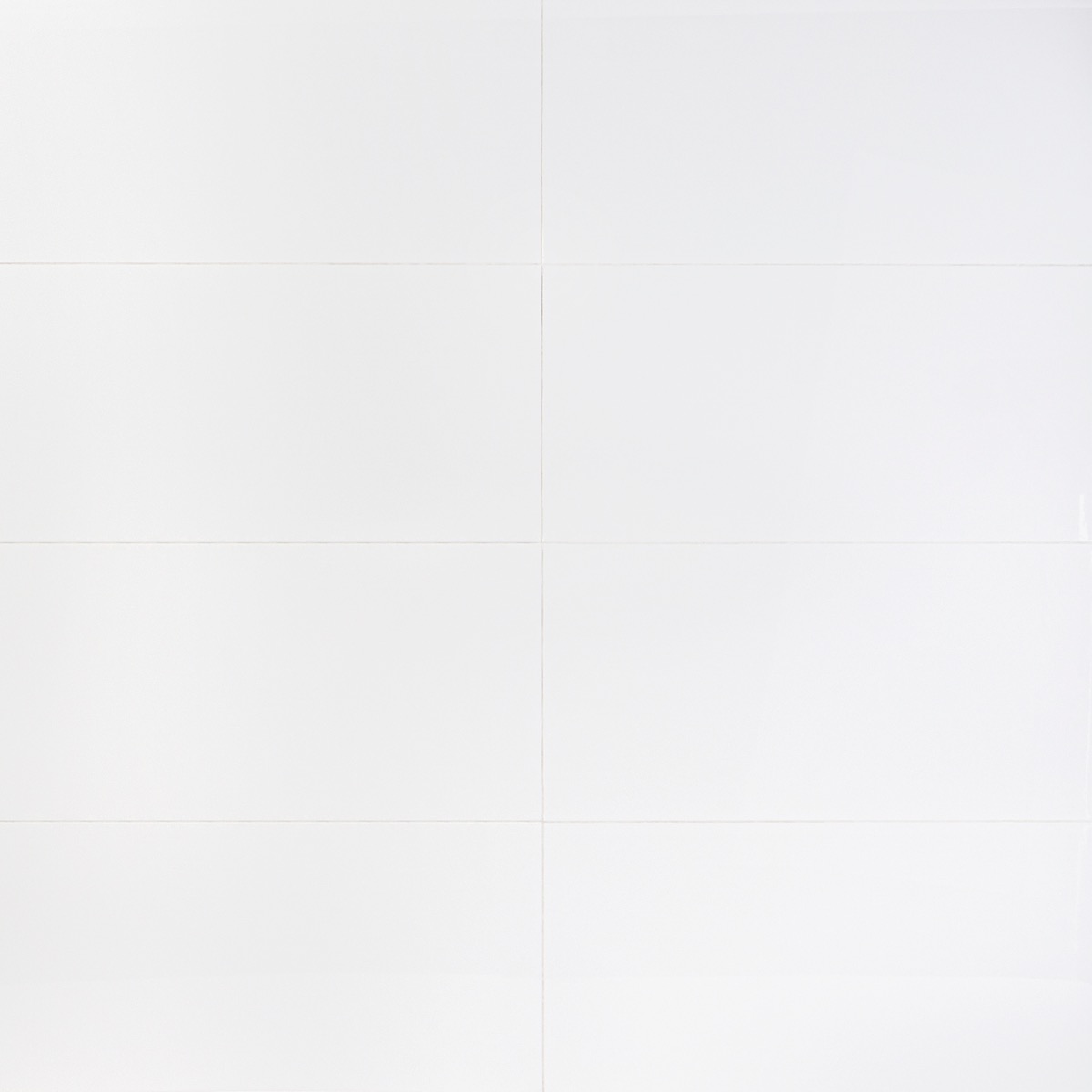 Basic White 12x24 Polished Ceramic Tile; in White Ceramic; for Backsplash, Kitchen Wall, Wall Tile, Bathroom Wall, Shower Wall; in Style Ideas Beach, Classic, Cottage, Craftsman, Farmhouse, Mid Century, Modern, Traditional, Transitional