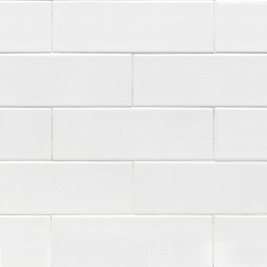 Basic White 4x12 Polished Ceramic Subway Wall Tile - Sample