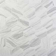 Macauba Gray 10" Hexagon Matte Porcelain Tile