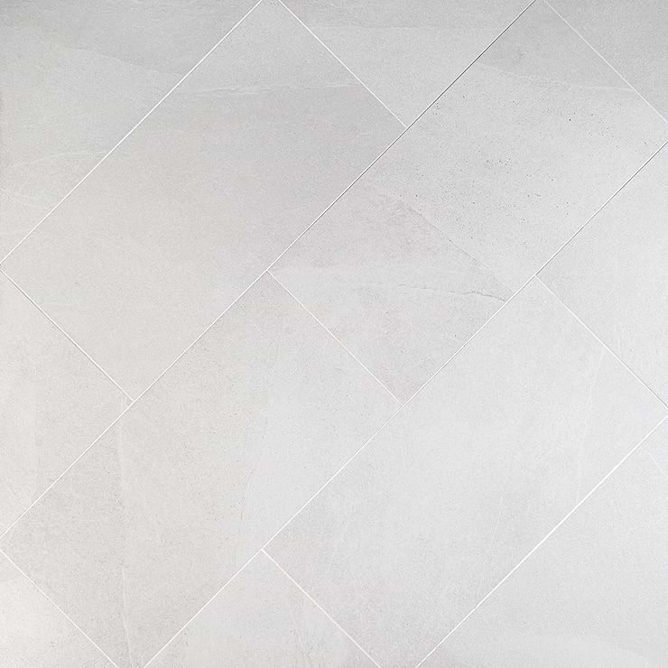 Fordham Bianco 12x24 White Matte Porcelain Floor and Wall Tile