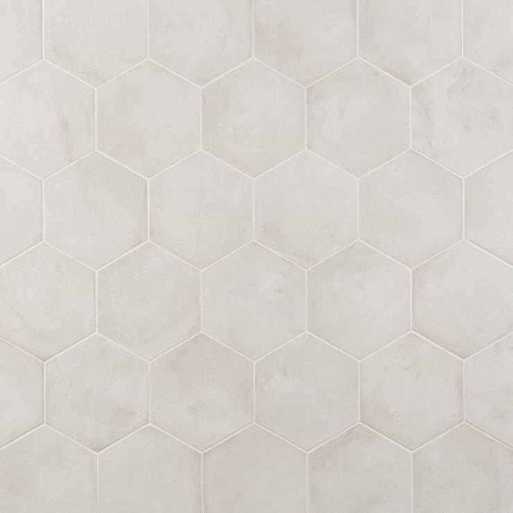 Ava Bianco 8" Hexagon Matte Porcelain Tile