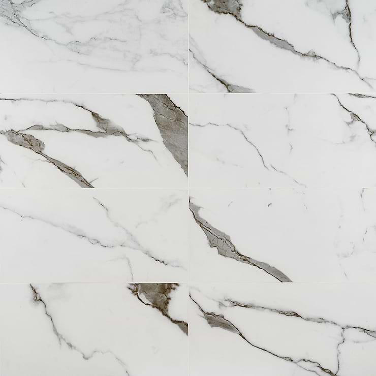 DreamStone Statuario Valley 12x24 Matte Porcelain Tile