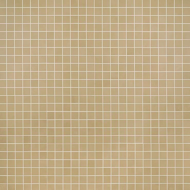 Clay Glee Yellow 2x2 Matte Porcelain Mosaic Tile