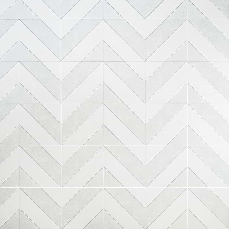 Auteur Diagonals Ash 9x9 Porcelain Tile 