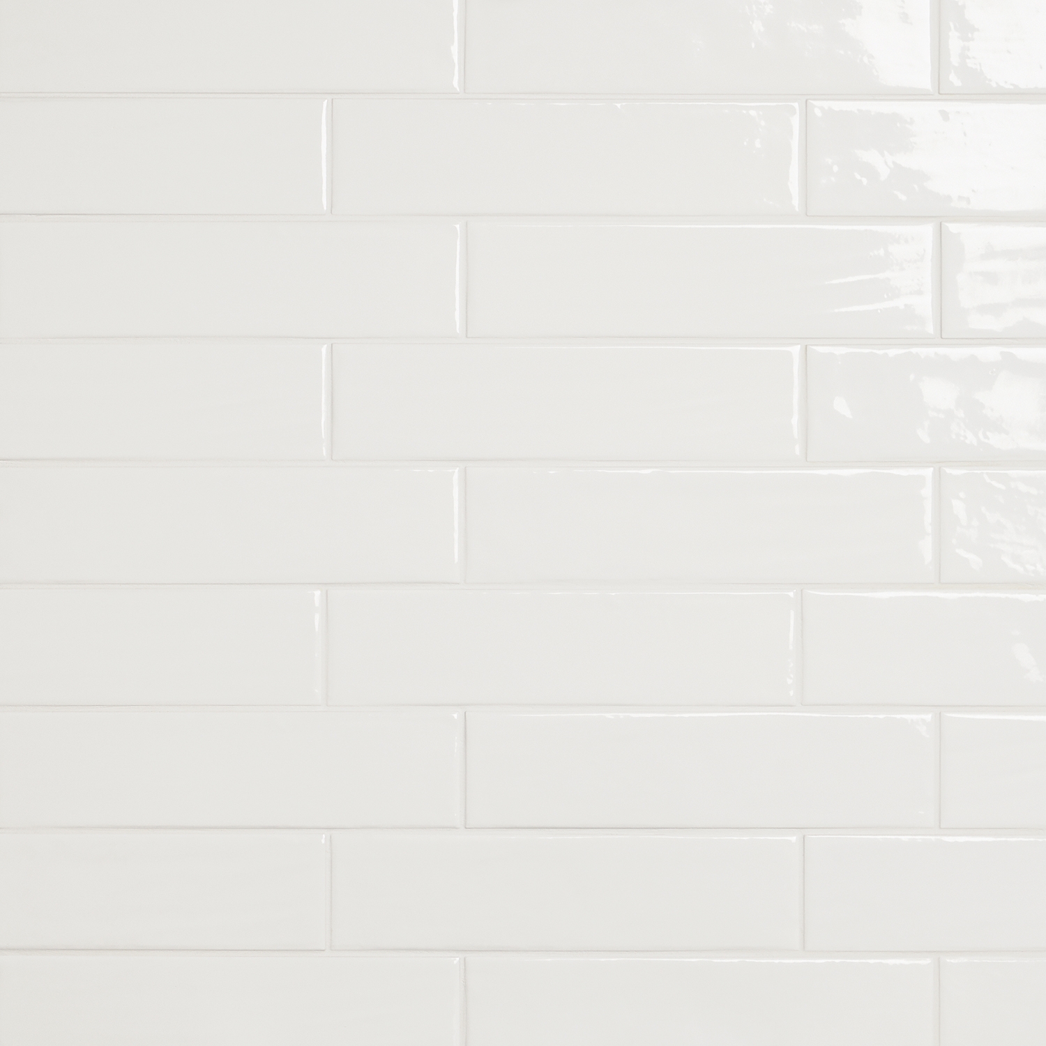 Chance White 2x10 Glossy Ceramic Subway Tile for Wall - Sample