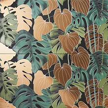 Tropez Foliage Oro 24x48 Polished Porcelain Tile