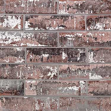 Urban Brick Faded Black Clay 3x10 Subway Wall Tile  - Sample