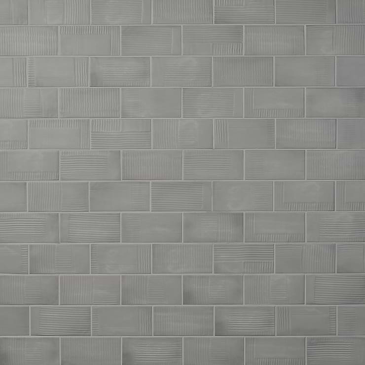 Comb Deco Cemento 4X8 Matte Ceramic Wall Tile