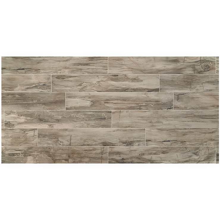 Petrawood Brown 8x48 Matte Porcelain Tile