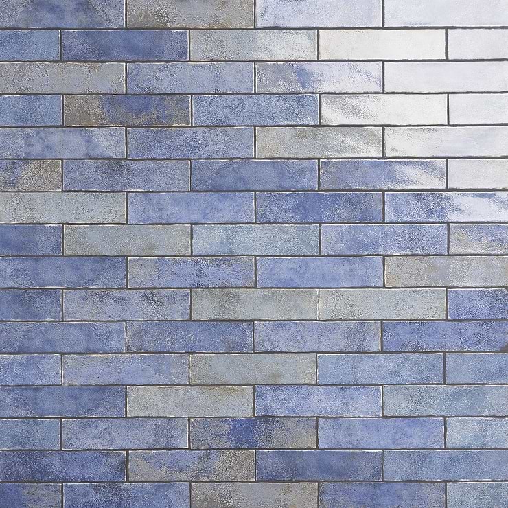 Kalay Blue 3x12 Glossy Ceramic Wall Tile