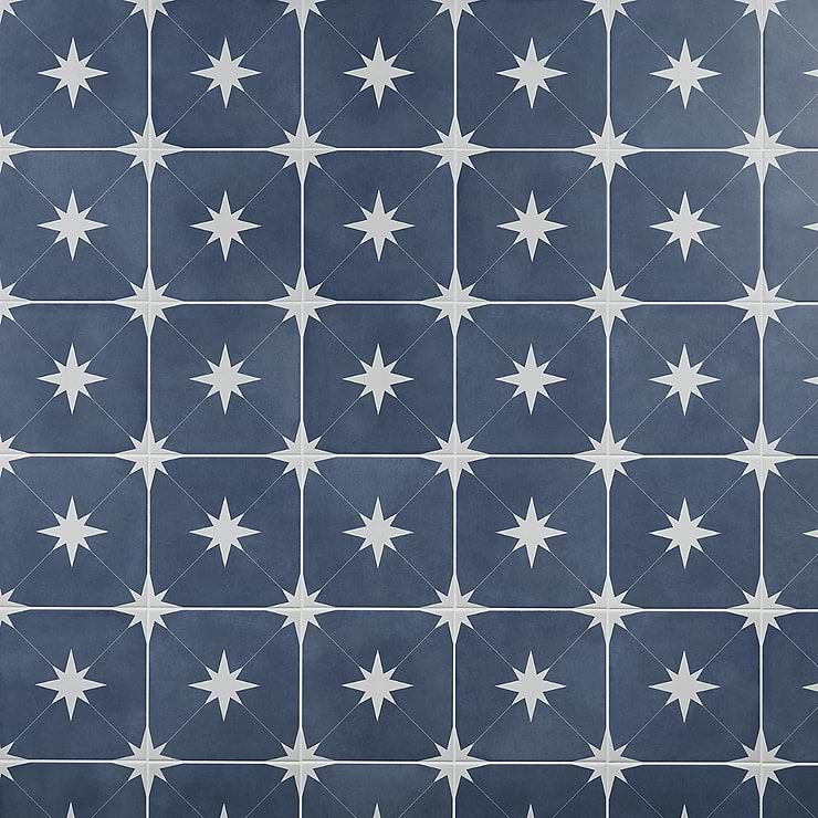 Tau Navy Blue 9x9 Matte Porcelain Tile
