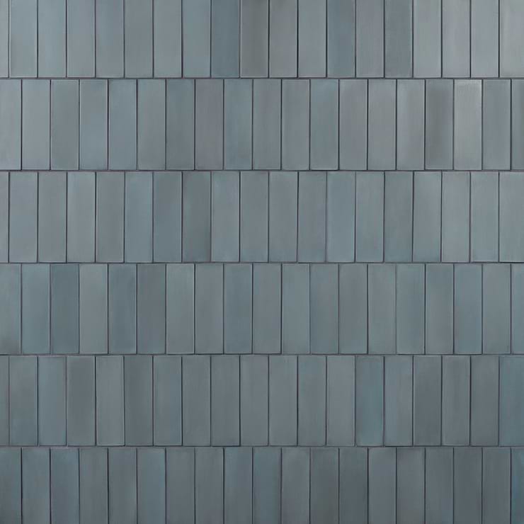 Color One Teal Blue 2x8 Matte Cement Tile