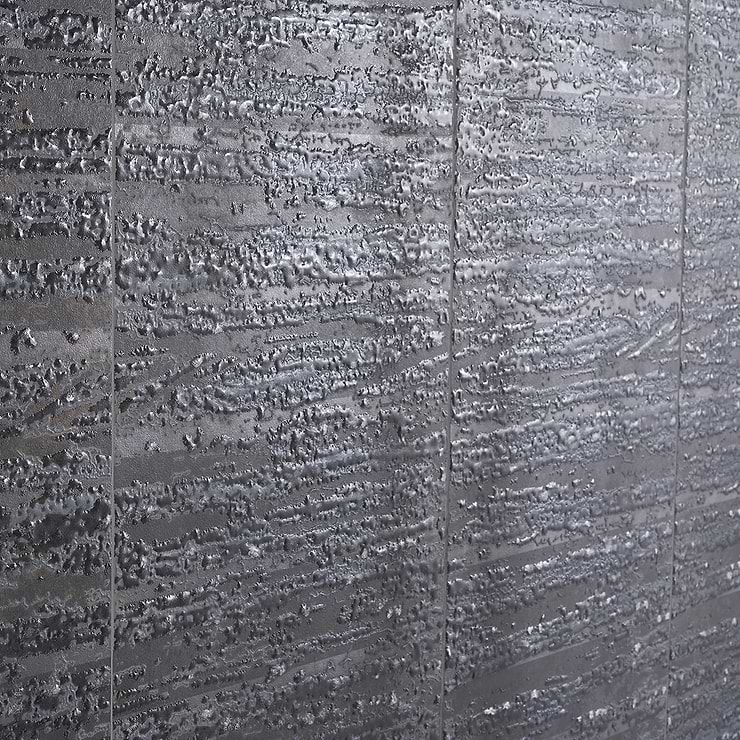 Twilight Deco Dark 12x48 Metal Look Porcelain Tile