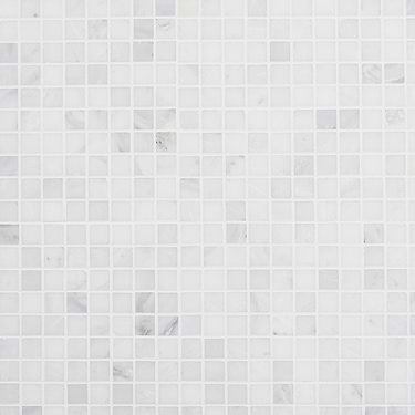 Asian Statuary White 1x1 Square Polished Marble Mosaic