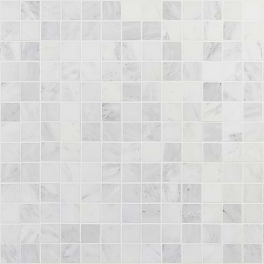 Asian Statuary White 2x2 Square Honed Marble Mosaic