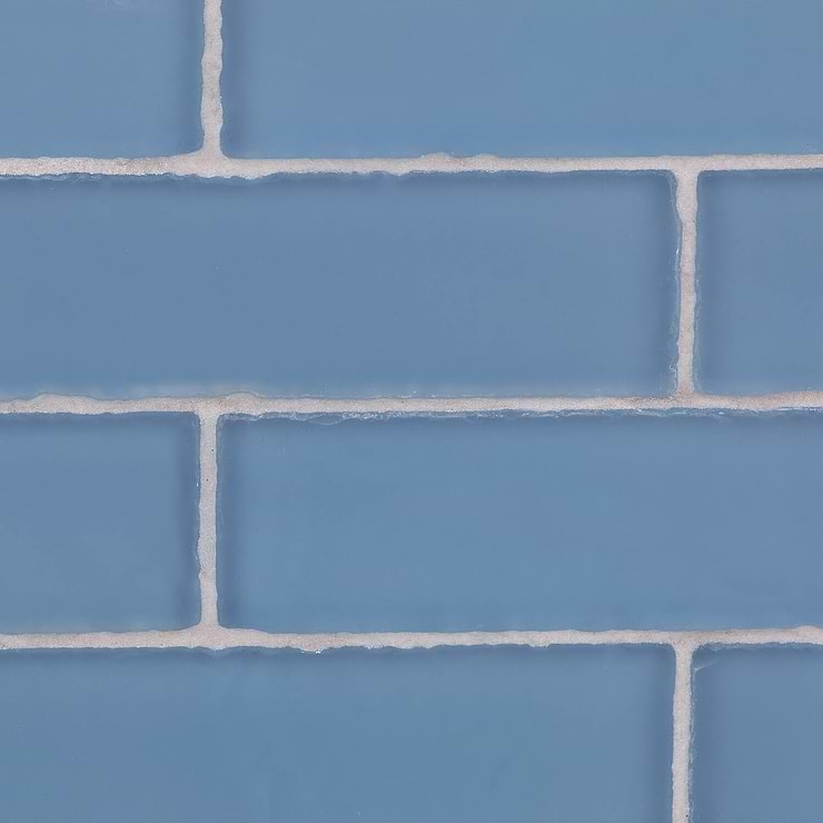 Coastal Rain 2x8 Beached Frosted Glass Tile