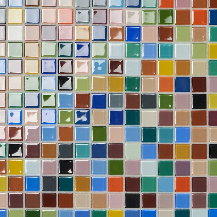 Fruit Platter 1x1 Glass Polished Mosaic Tile