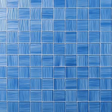 Bimini Azure Blue 3x3 Polished Glass Mosaic