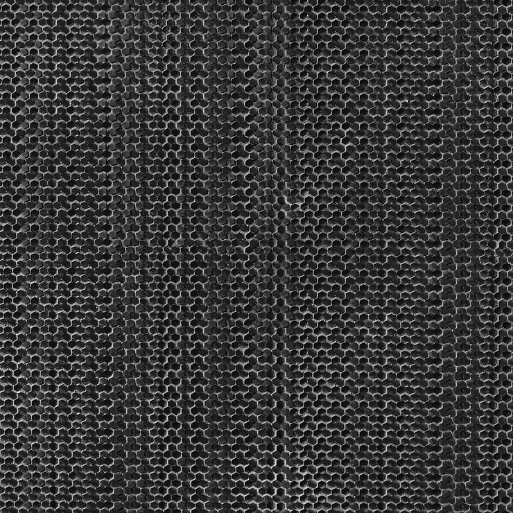 Sound Echo 3D Black Resin Mosaic Tile