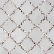 Waterjet Marble + Pearl Tile for Backsplash,Kitchen Wall,Bathroom Wall,Shower Wall