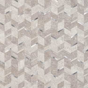 Tether LPS Tether Silver Solid Core Peel & Stick Mosaic Tile - Sample