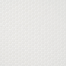 Paradise 2.0 White 1" Circles Polished Porcelain Mosaic
