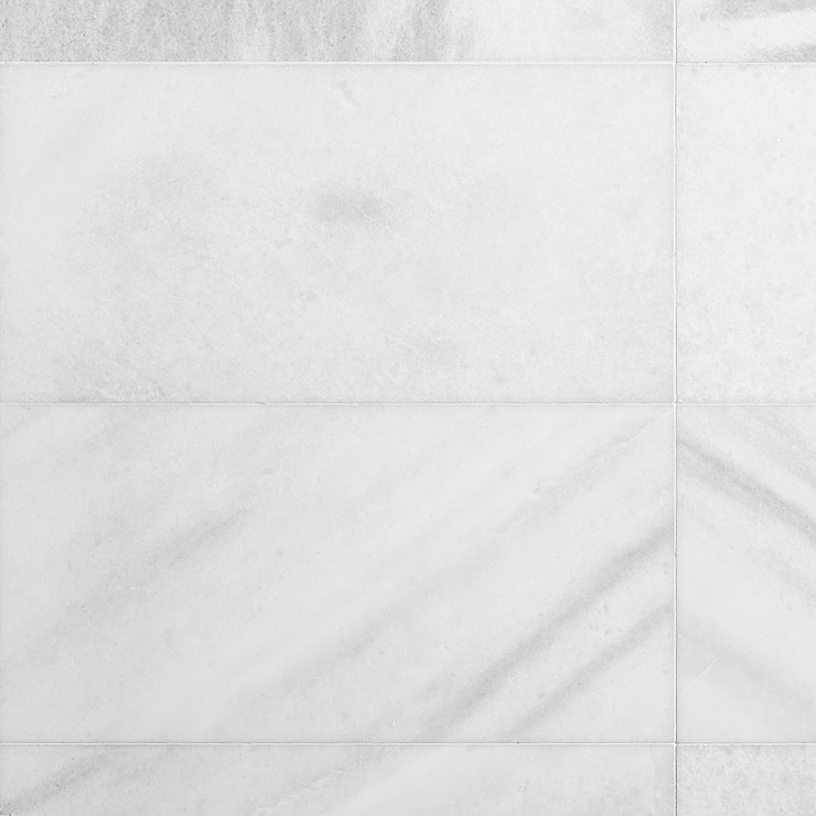 Biarritz White 12x24 Honed Marble Tile