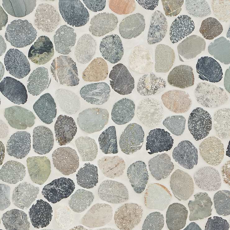 Nature Sumatra Round Pebble Mosaic