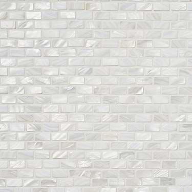Mother of Pearl Oyster White 1x1 Mini Brick Polished Mosaic