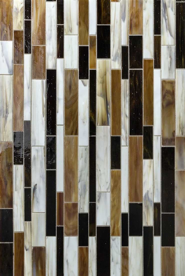 Matchstix Meadowlark Stained Glass Mosaic Tile