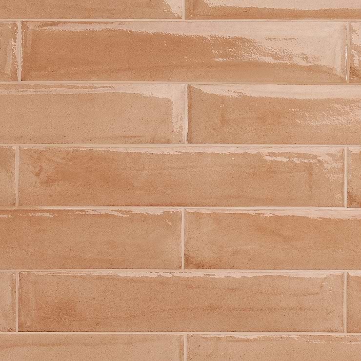 Paint Terracotta 3x16 Glossy Porcelain Subway Tile for Wall