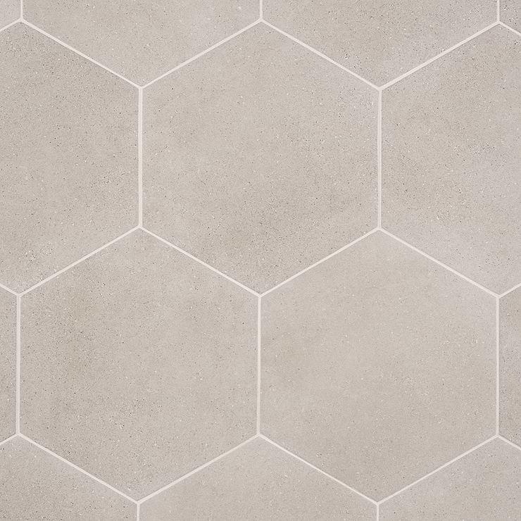 Pergola Taupe 12.5" Hexagon Matte Porcelain Tile