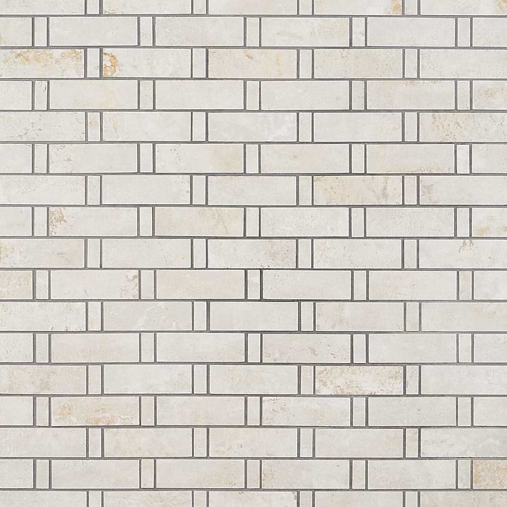 Portrait Ivory Weave Matte Porcelain Mosaic Tile