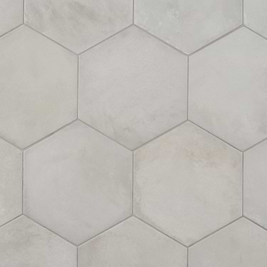 Ava Sabbia Gray 8" Hexagon Matte Porcelain Tile - Sample