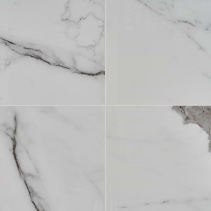 DreamStone Statuario Valley 24x48 Polished Porcelain Tile