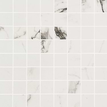 DreamStone Statuario Venato White 2x2 Matte Porcelain Mosaic