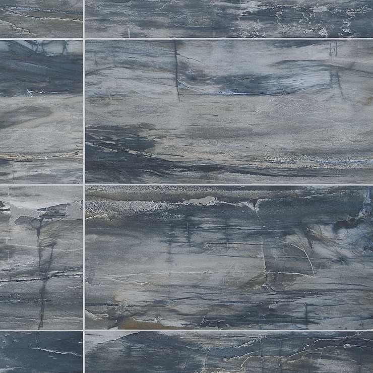 Petrawood Blue 12x24 Matte Porcelain Tile