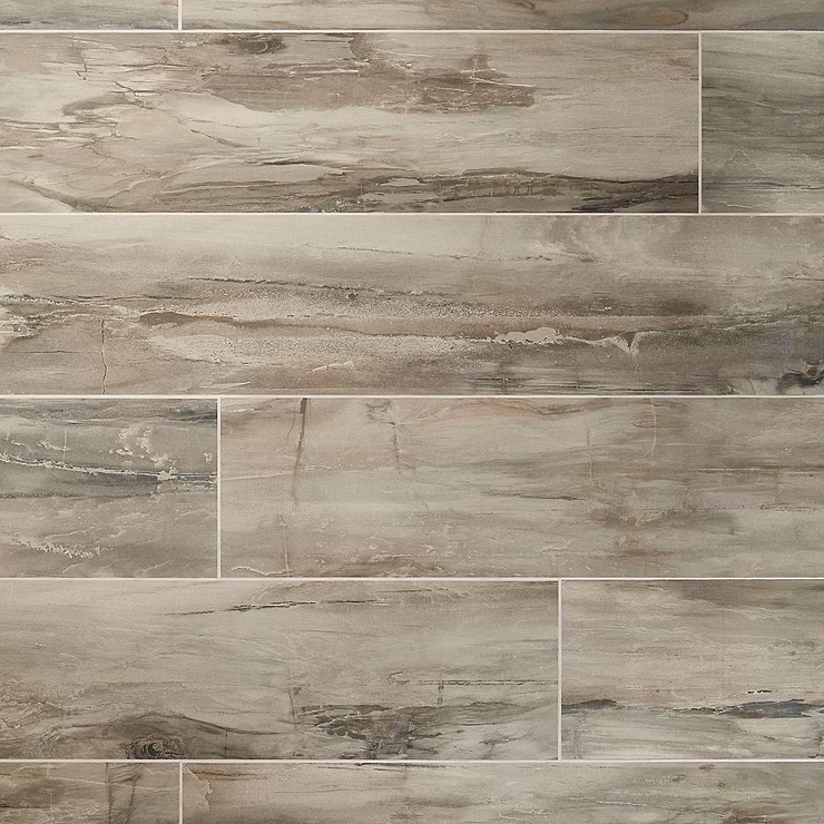 Petrawood Brown 8x48 Matte Porcelain Tile