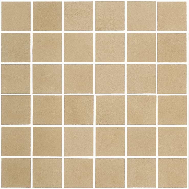 Clay Glee Yellow 2x2 Matte Porcelain Mosaic Tile