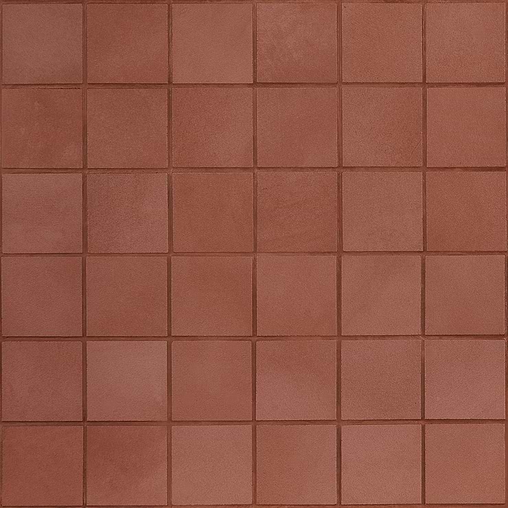 Clay Grace Red 2x2 Matte Porcelain Mosaic Tile