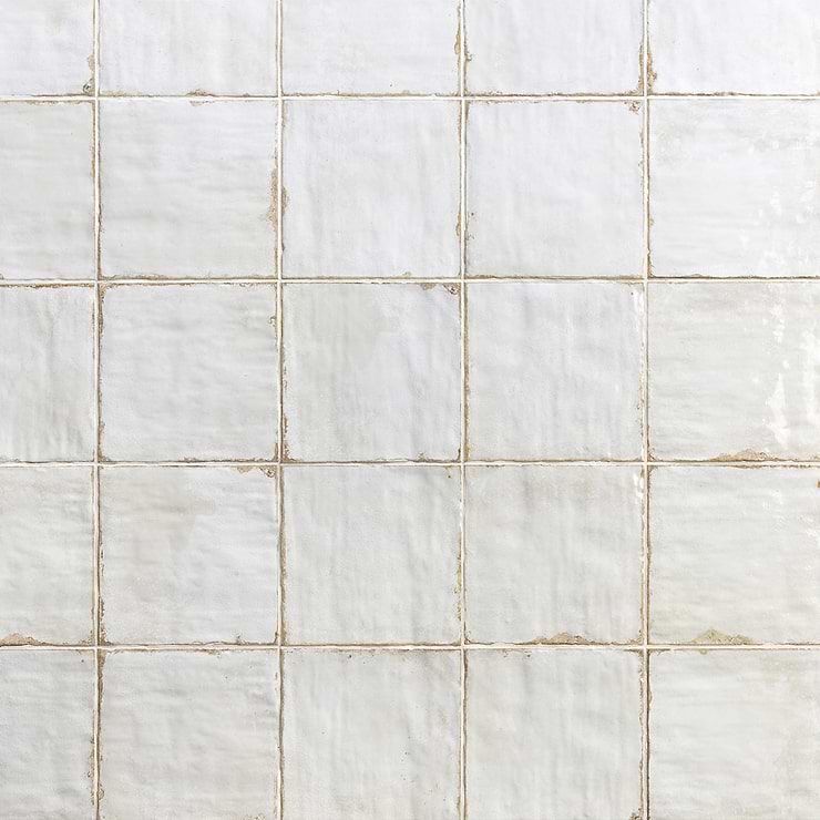 Angela Harris Dunmore Blanco 8x8 Ceramic Tile