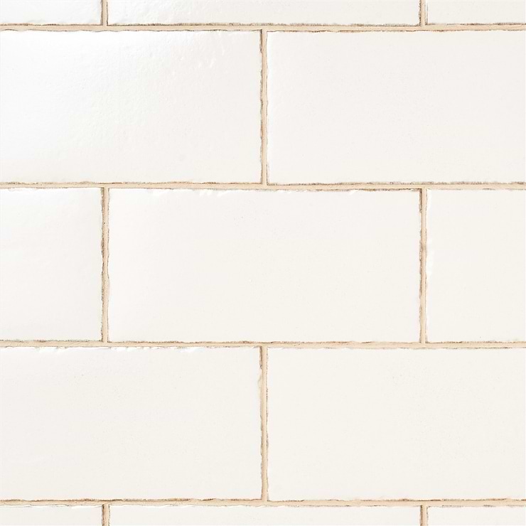 Jamesport White 6"x12" Glazed Porcelain Subway Tile